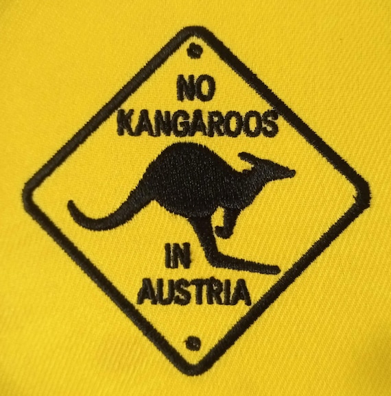 Austria No Kangaroos in Austria Punny Patch - Etsy