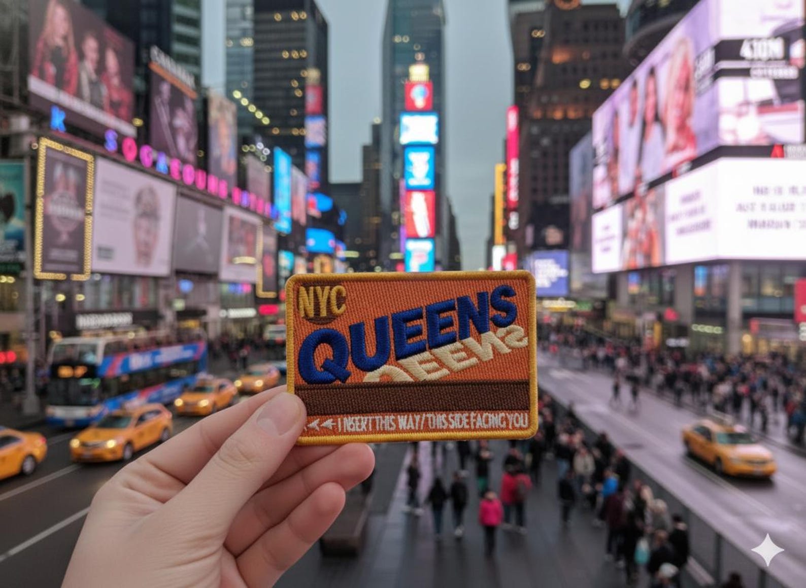 NYC Queens Transit Embroidered Iron-on Patch | Subway Commuter Souvenir ...