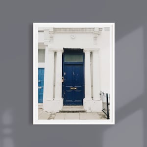 Impression premium du best-seller Notting Hill Blue Door Hugh Grant Julia Roberts Movie London Premium Giclée Photo Print Ready to Frame