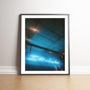 Mi sono innamorato qui Neon Sign Dublin Ireland London Europe Quote Bar Travel / Instant Download Digital Print