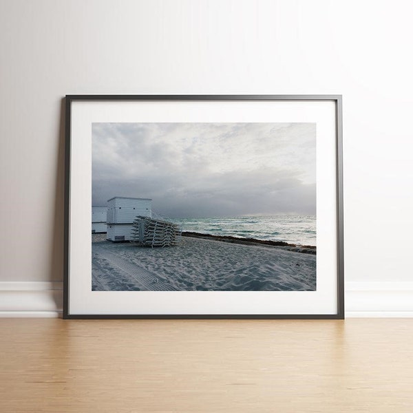 South Beach Miami Quiet Morning Dawn Florida Ocean | Digital Print Instant Download