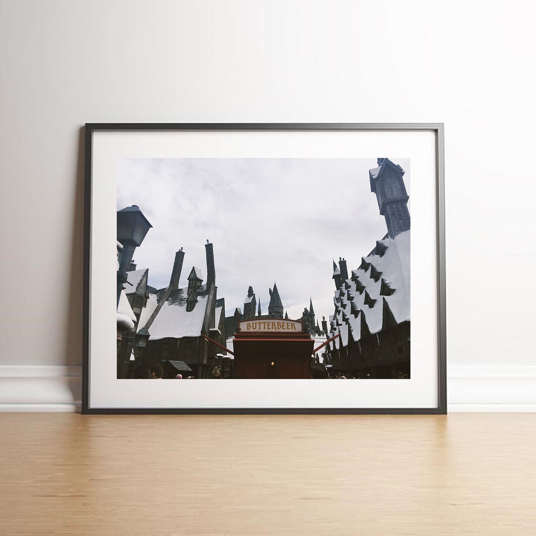 Butterbeer Sign Hogsmeade Village Hogwarts Universal Snow Winter