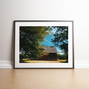 Narragansett Rhode Island Barn Farm Landscape Summer Point Judith Beach | Instant Download Digital Print
