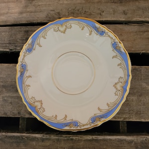 Vintage Saucer Carvel by Syracuse Federal China Made in the USA Elegant Pattern Saucer FREE SHIPPING