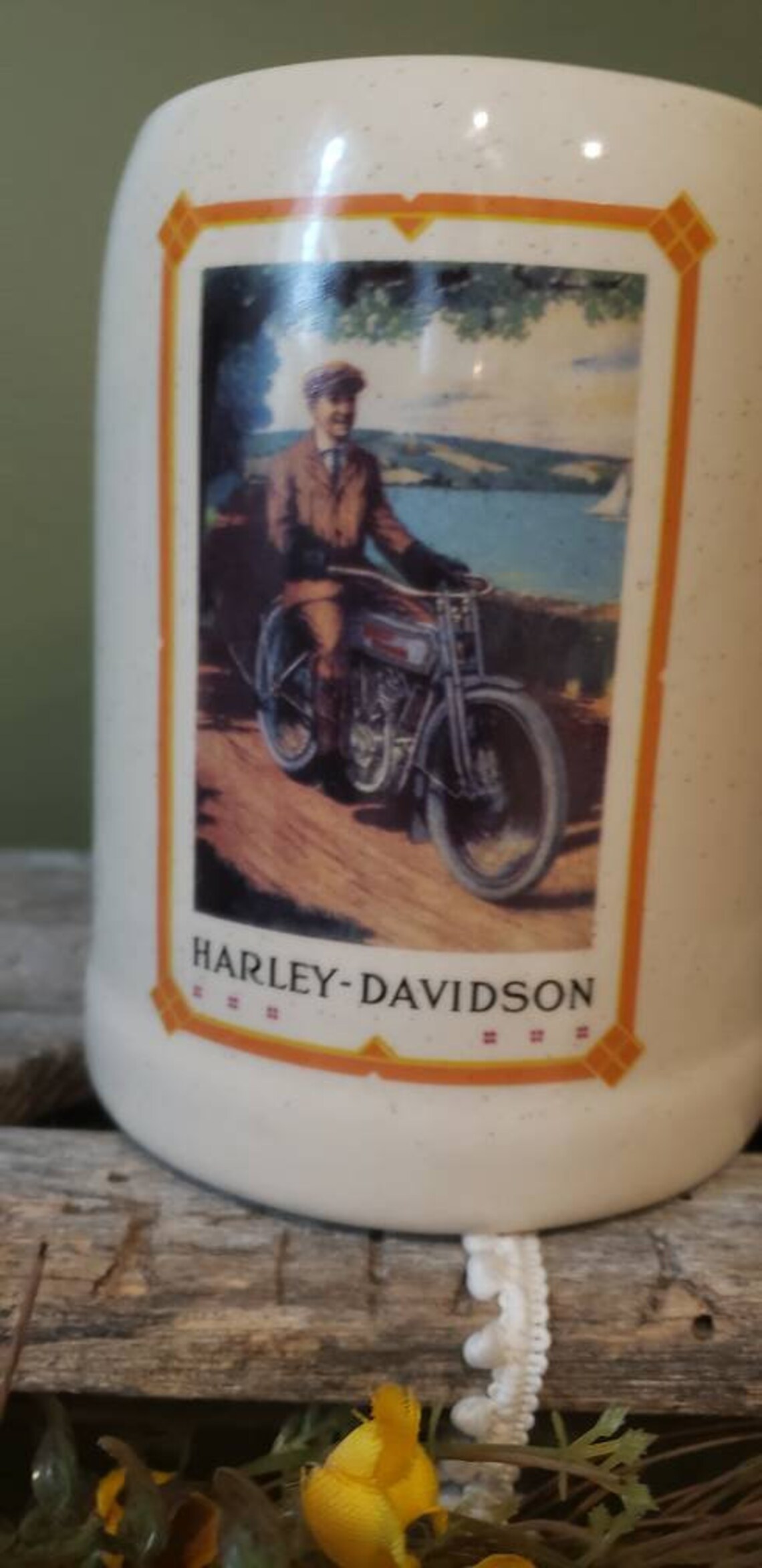 harley davidson beer mug