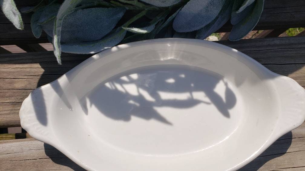 Vintage Hall Pottery Au Gratin Casserole Ovenware Avacodo Etsy