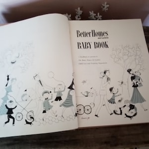 Vintage Book Better Homes and Gardens Baby Book Hardback 1950&#39;s Vintage Baby Book FREE SHIPPING