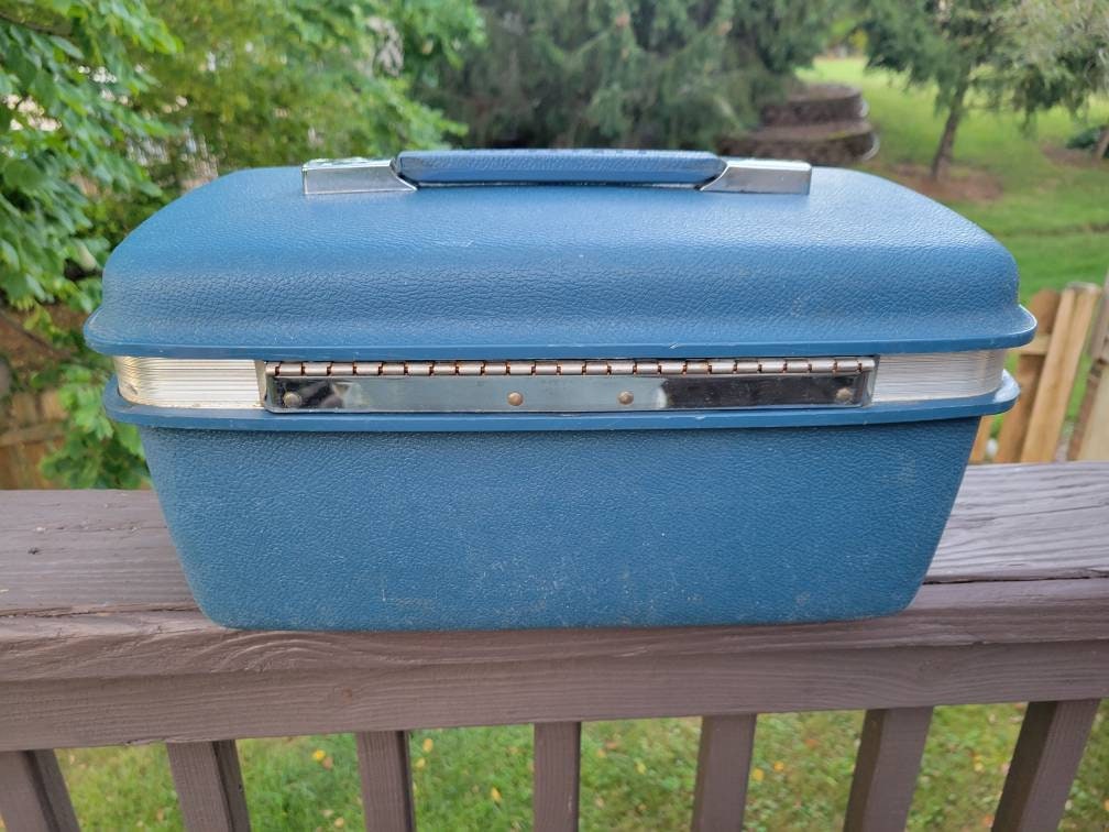 Vintage Samsonite Travel Train Case Blue Samsonite Vintage Etsy