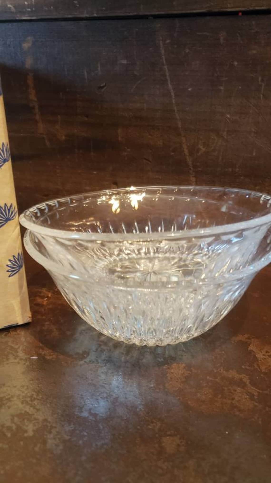 Vintage Princess House Crystal Bowls New in Box Set of Two Etsy