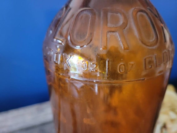 Antique Clorox Amber Glass Bottle FREE SHIPPING Antique Clorox Amber Glass Bottle FREE SHIPPING
