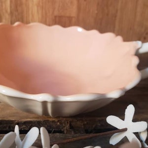 Vintage Hocking Glass Fire King Vitrock Oyster and Pearl Pattern Dish FREE SHIPPING