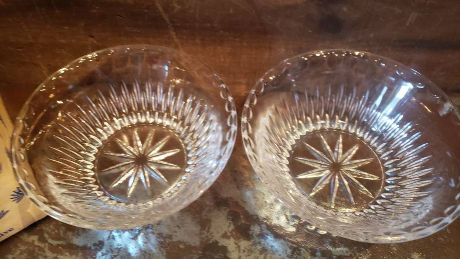 Vintage Princess House Crystal Bowls New in Box Set of Two Etsy