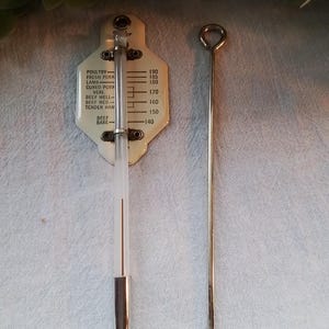 Vintage Kitchen Gadget Roasted Meat and Poultry Thermometer Taylor Instrument Companies Rochester, NY In Original Box with Instructions
