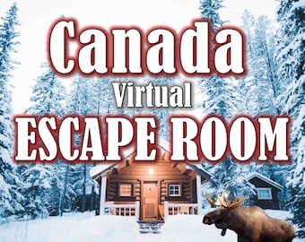 Virtual Escape Room: Canada  - Online Escape Room Style Zoom Game