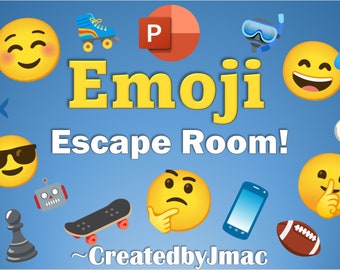 Emoji Escape Room - PowerPoint Escape Room Style Zoom Game for Kids, Tweens, Teens, and families!