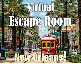 Virtual Escape Room: New Orleans Zoom Game (Digital Item)