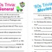 80s Trivia Pack - Printable Trivia - 1980's Game - Includes Answers ...
