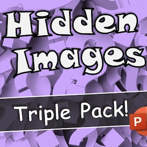 Hidden Images: Triple Pack - Zoom Game - Virtual PowerPoint Family and Friends Game