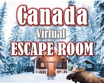 Virtual Escape Room: Canada  - Online Escape Room Style Zoom Game