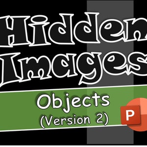 Hidden Images: Objects Version 2- Zoom Game - Virtual PowerPoint Family and Friends Game