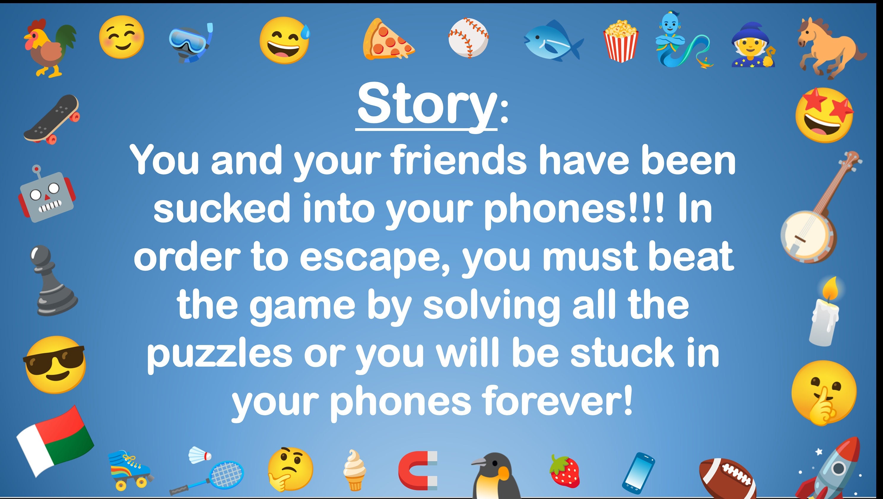 Emoji Escape Room Powerpoint Escape Room Style Zoom Game for Kids
