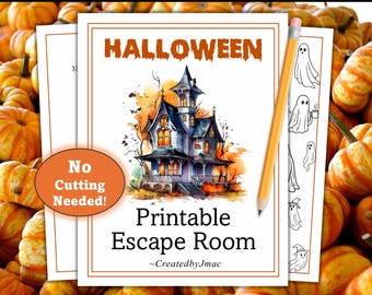 Escape Room di Halloween stampabile - Divertente gioco di Halloween per amici e familiari