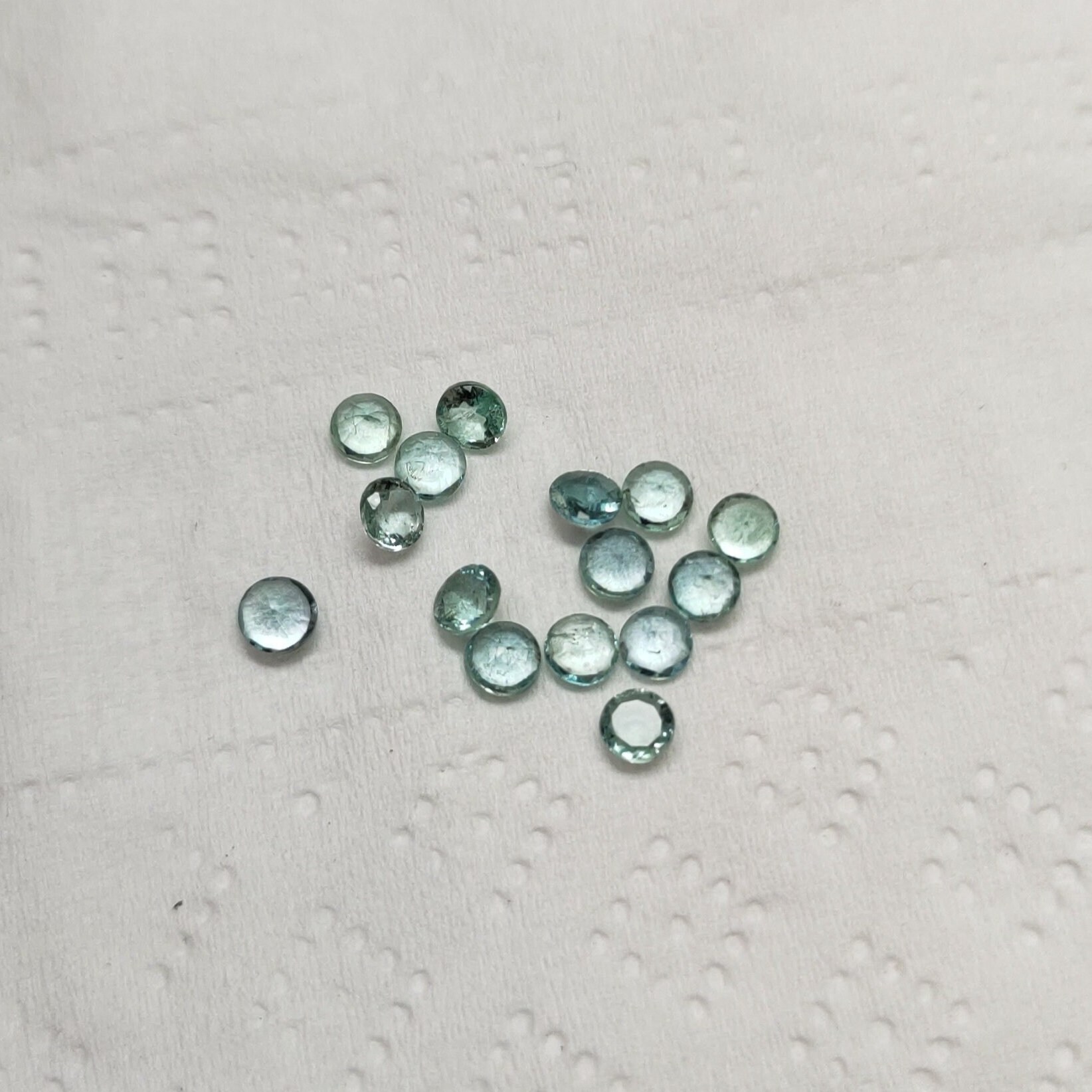 Lot De 10 émeraudes Vertes Naturelles De Zambie - 100 Ct - Certifiées GIR - Taille Radiant