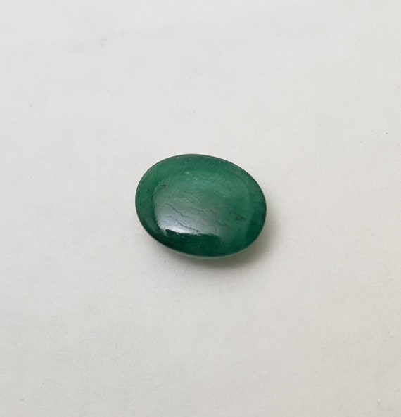 Natural Emerald Cabochan 0val Green Gemstone Loose 1 Piece