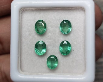 Paire D'Émeraudes De Zambie 1,73 Carats - Taille Émeraude - Naturelle Sans Traitement
