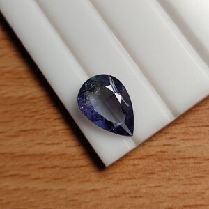 Natural Pear Cut Shape Tanzanite 4.75 Carat Pear Cut Tanzanite Faceted Gemstone Jewelry Making