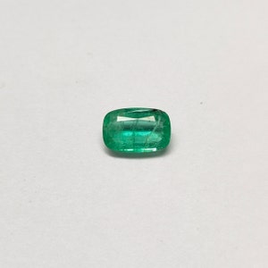 Natural Emerald Cushion 1.30 Carat Loose Cushion shape Gemstone Emerald Engagement Custom Ring High Vibrancy Untreated Emerald Cushion
