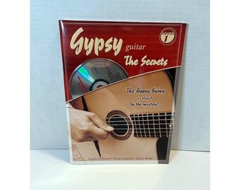 Gypsy Guitar The Secrets Volume 1 Book & CD by Denis Roux   Very Good Condition