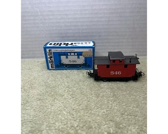Marklin 4578 HO Scale Caboose Guterzugbegleitwagen Red 546 Original Box