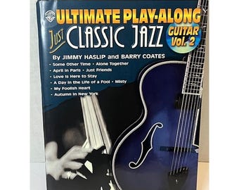 Ultimate Play Along Classic Jazz Guitar Volume 2 Book with CD VG Condition