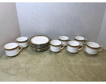 Lot of 7 Paragon Kensington Teacup and Saucer Sets plus 2 additional saucers