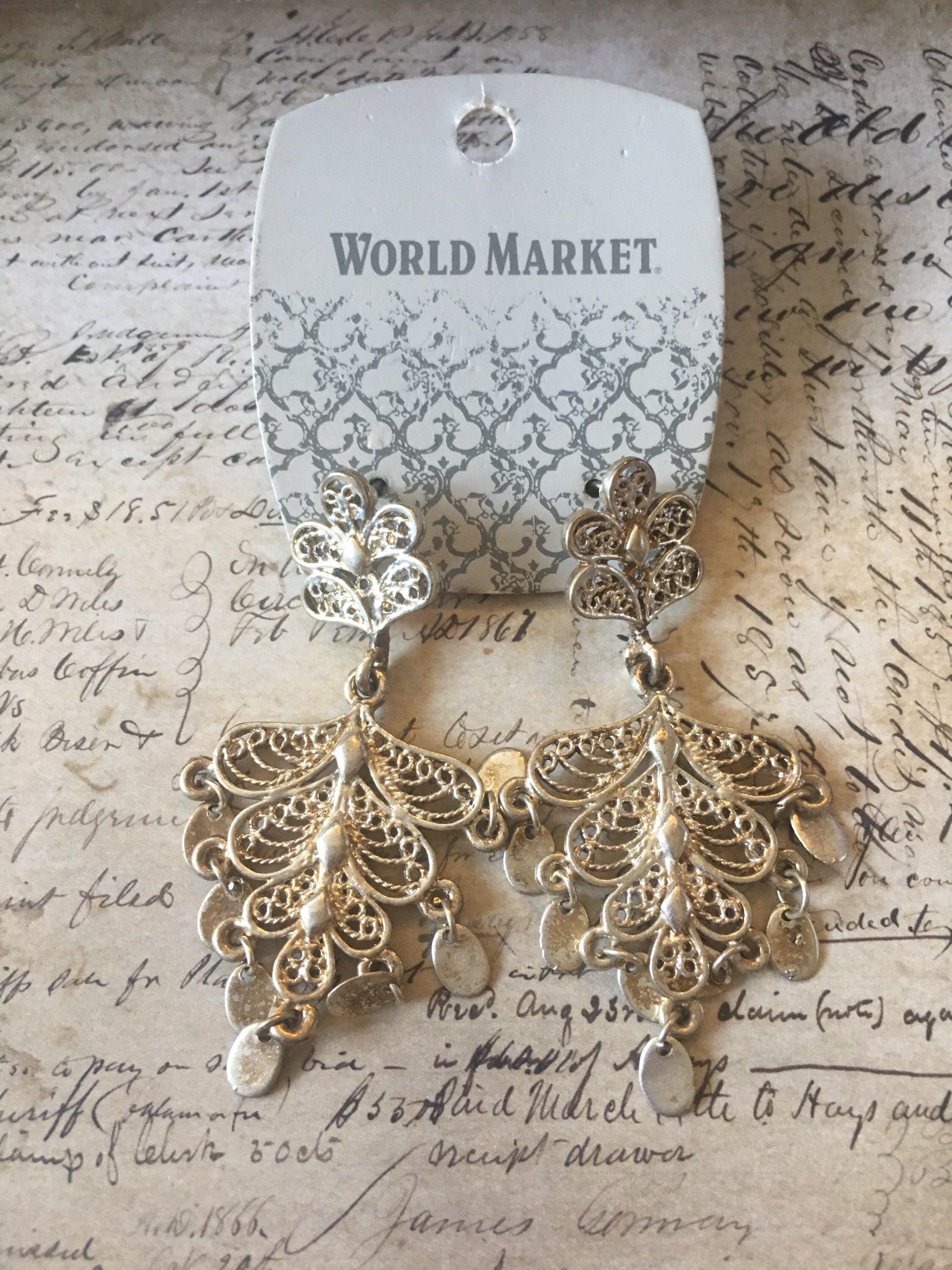 World market earrings resale Etsy