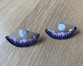 Night at the Mountains Ear Jacket Earrings