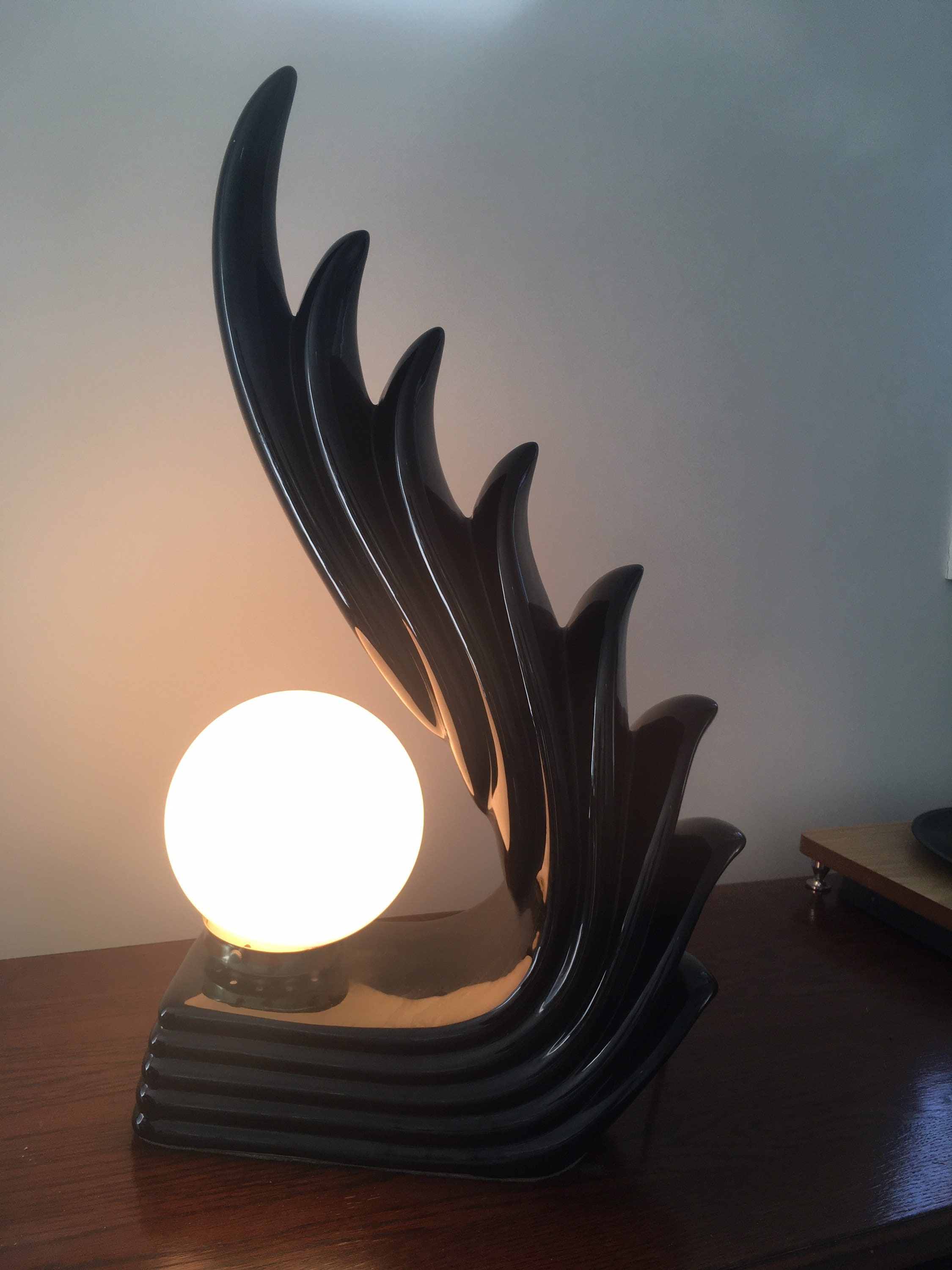 Art Deco Cascading Waves Lamp