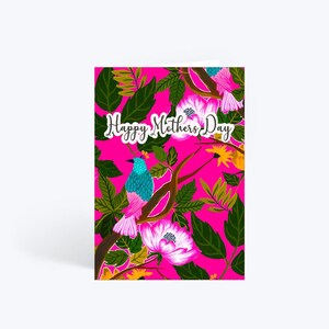 Carte de fête des mères heureuse, fleurs, fleurs, carte florale, carte de fête des mamans, cartes de voeux faites main