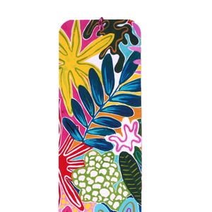 Tropical bookmark , colourful bookmark , gift ideas , travel prints , tropicals , book accessories , colour , bright , bold