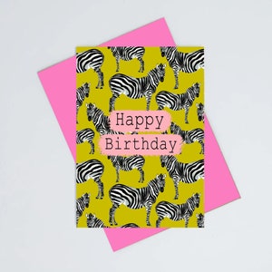 Greeting Cards / Tropical Card / Flamingo / Bright colours / image 2