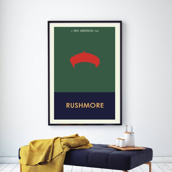 Rushmore Art Print // Digital File Download // Wes Anderson Film Poster // Minimalist Movie Poster