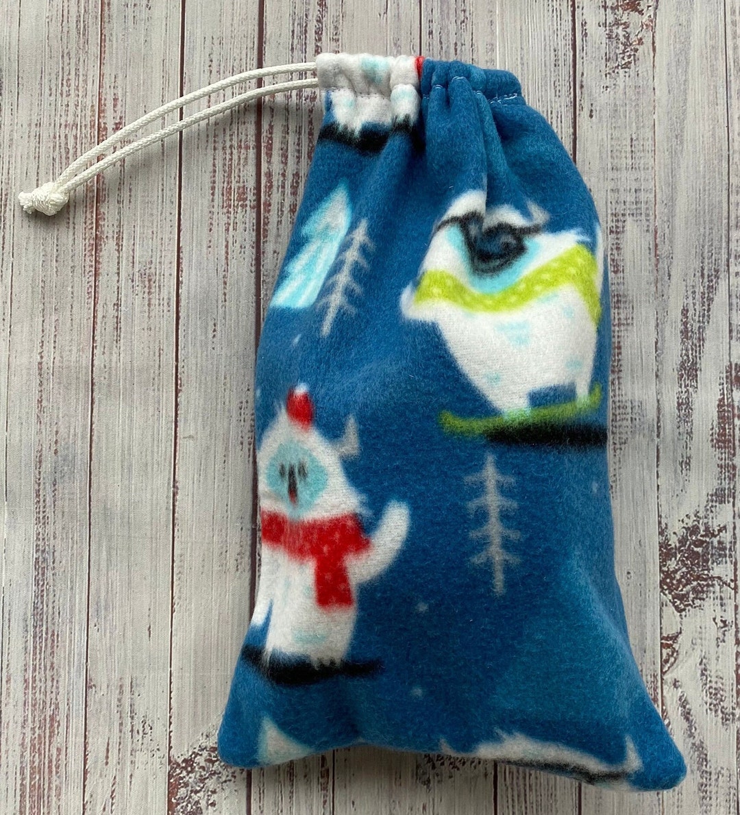 Ski Goggle Bag yeti to Ski, Goggle Protection Pouch, Blizzard Fleece