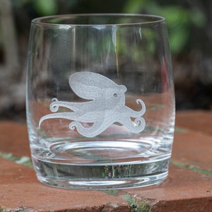 Octopus Engraved onto Darlington Crystal Tumbler