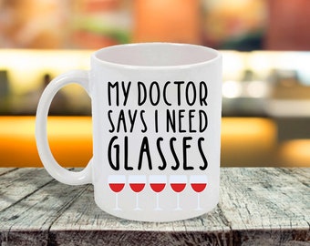 I Need Glasses Ceramic Mug