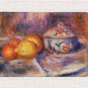 Tabla de cortar de vidrio Renoir "Fruit and Bonbonniere"