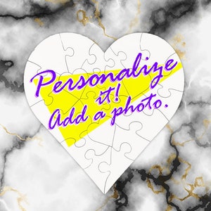 Custom Hardboard Heart Shaped Puzzle