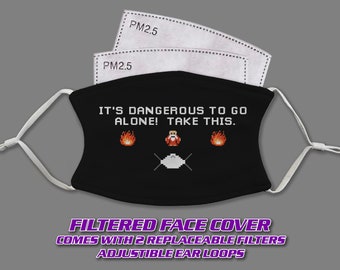 Het is gevaarlijk om alleen te gaan! Gezichtsmasker/gezichtsbedekking