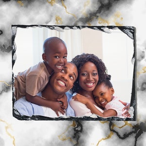 Rectangle Photo Slate Decor