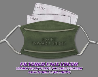 Front to Enemy Claymore Mine Fashion Gesichtsbedeckung